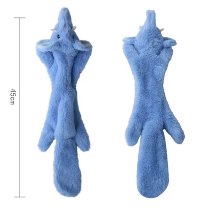 Funny simulated animal – stuffing-free dog toy with squeakers.