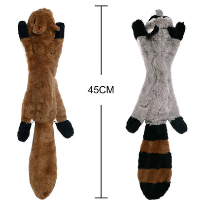 Funny simulated animal – stuffing-free dog toy with squeakers.