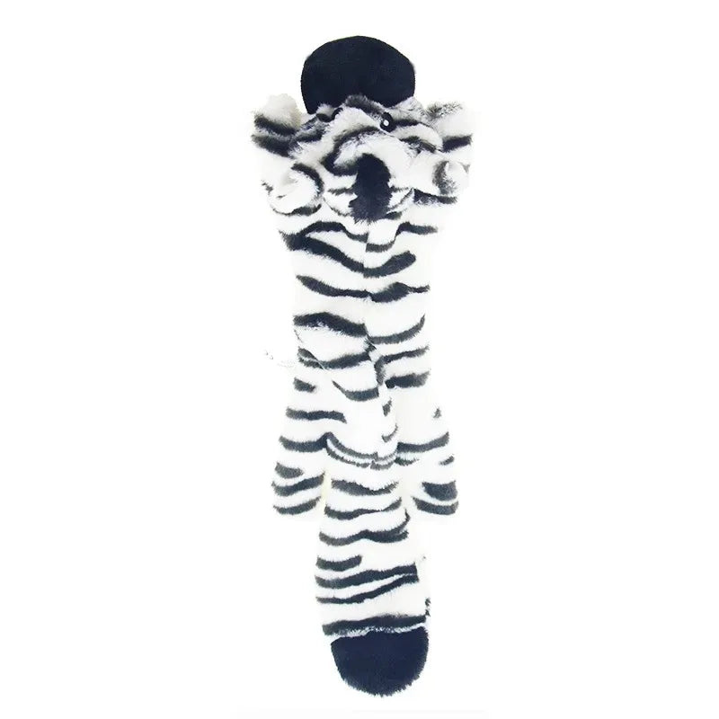 Funny simulated animal – stuffing-free dog toy with squeakers.