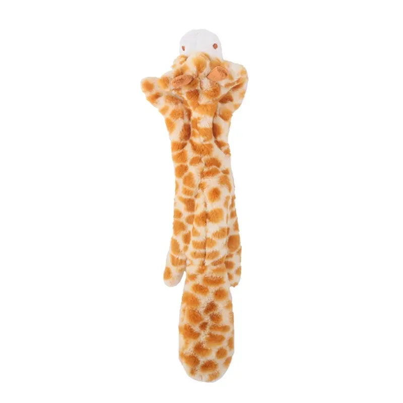 Funny simulated animal – stuffing-free dog toy with squeakers.